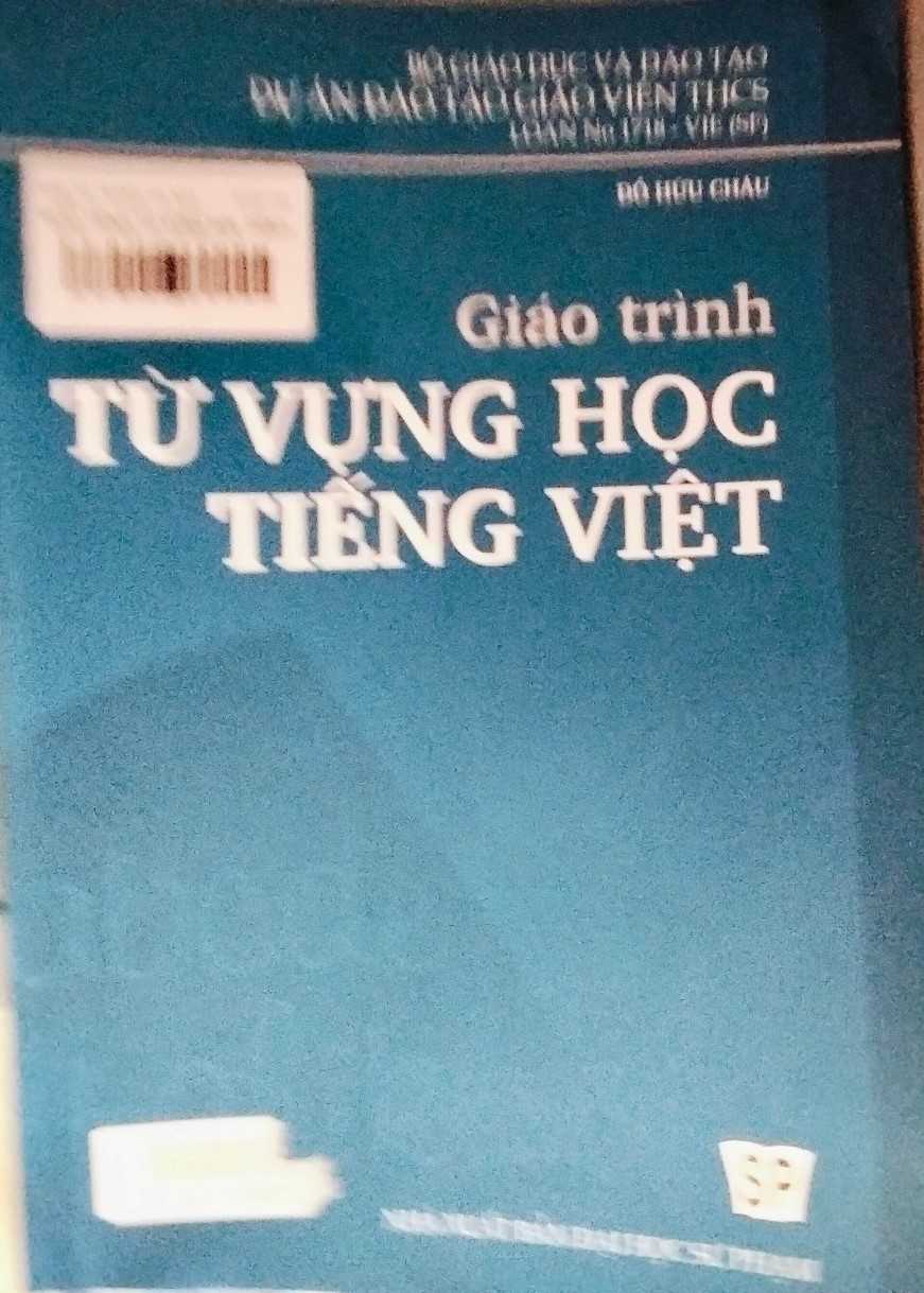 GIÁO TRÌNH TỪ VỰNG HỌC TIẾNG VIỆT